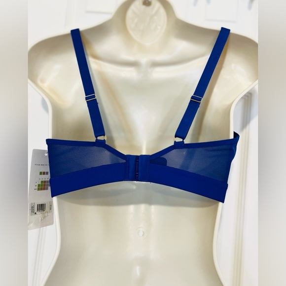 All You Lively Mesh Trim Bralette, Wireless, Color Clamatis Blue, 34D/DD - Picture 4 of 10